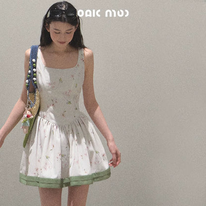 Spring Picnic Slim Fit Camisole Dress