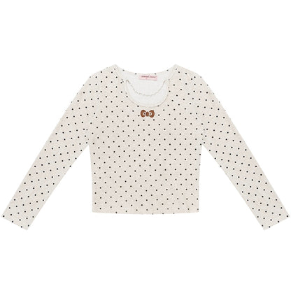 Polka Dot Knitted Top