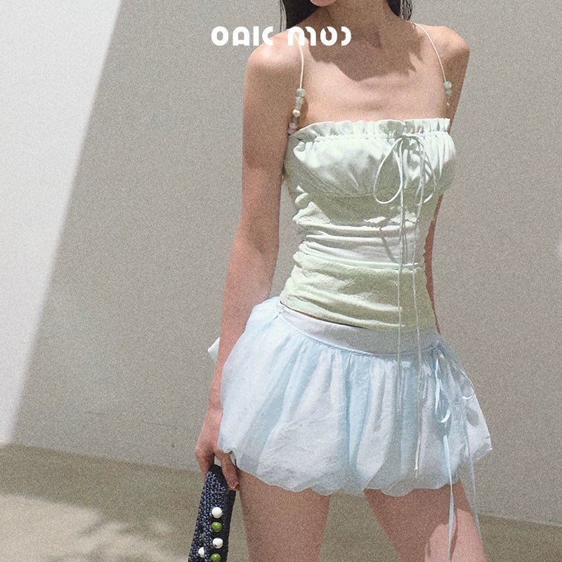 Floral Peplum Culottes Skirt Set