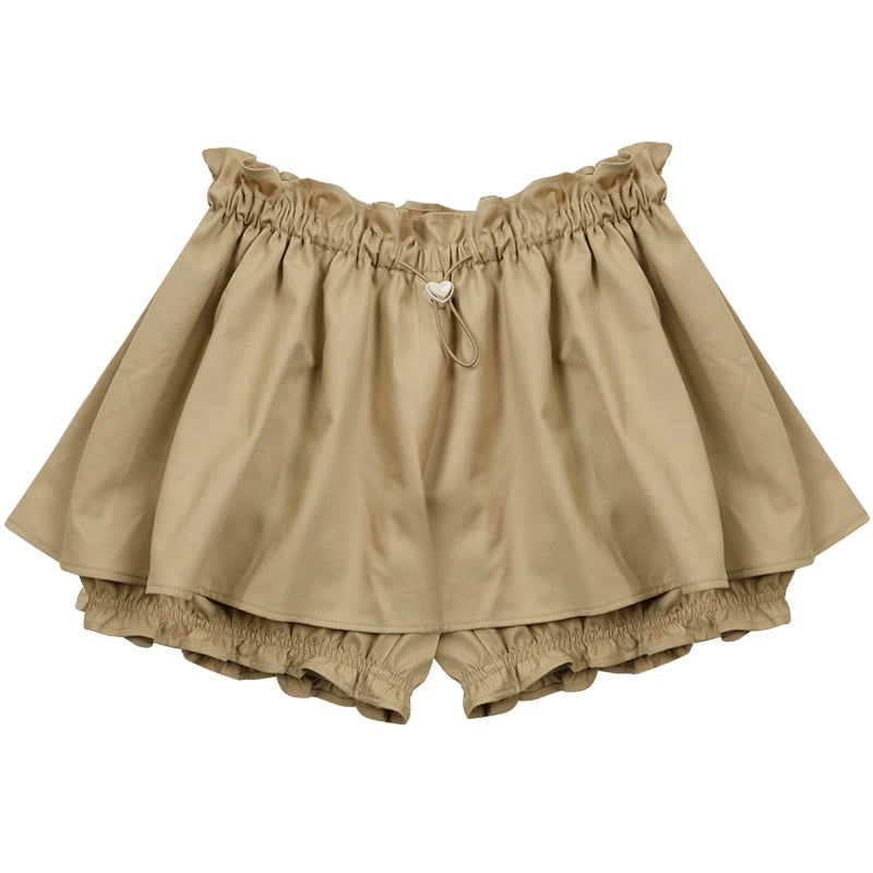High-Waist Fungus A-Line Skirt Shorts