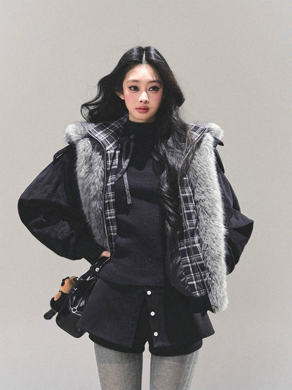 Plaid Padded Cotton Jacket