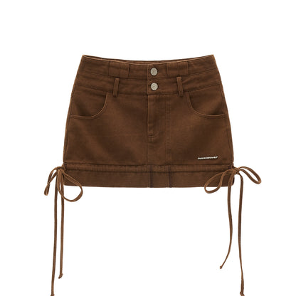 Vintage Slim Short Denim Skirt