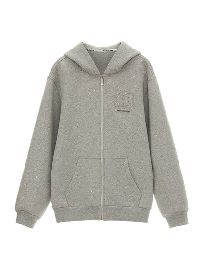 Slouchy Sparkling Hooded Cardigan