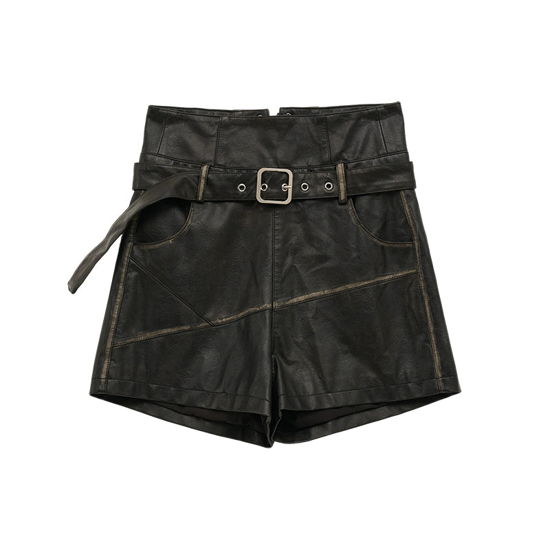 distressed spray painted zipper short jacket