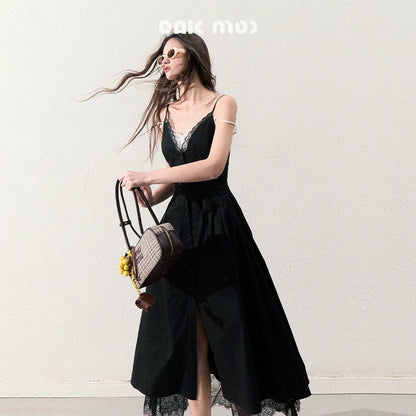 Elegant Waist Slip Dress