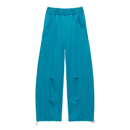Luxe Loose-Leg Sports Pants