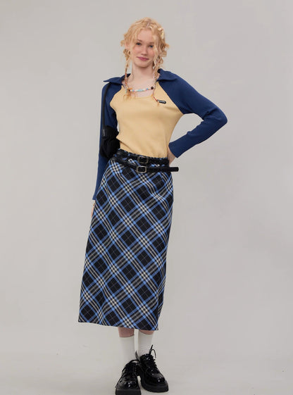 American vintage polo U neck long sleeve T-shirt