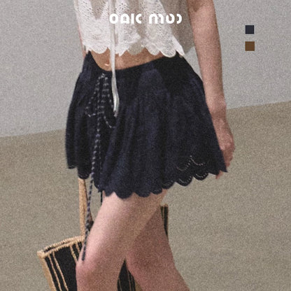 Lime Bliss Boho Peplum Skirt