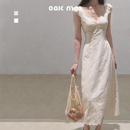 Bohemian Floral Embroidered Dress