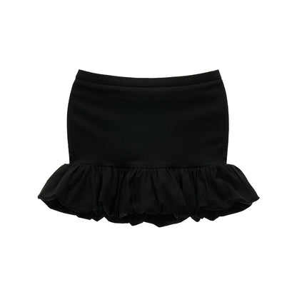 Pleated Flower Bud High-End Skirt