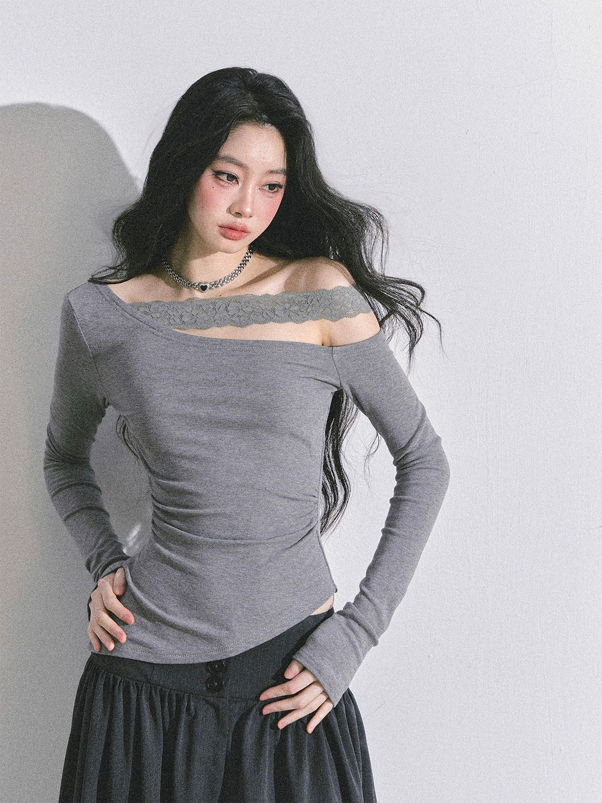 Barbaric Lace Off The Shoulder Top