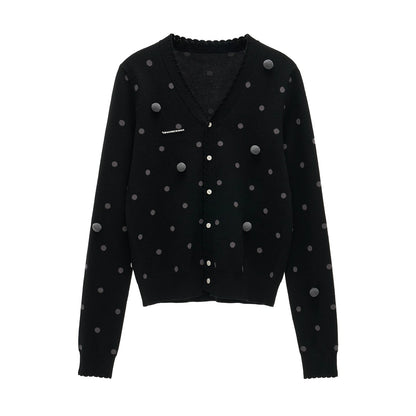 dot cardigan