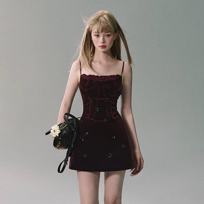 Beads Heavy Industries Velvet Dress