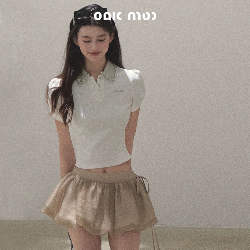 Sunset Diamond Polo Tee