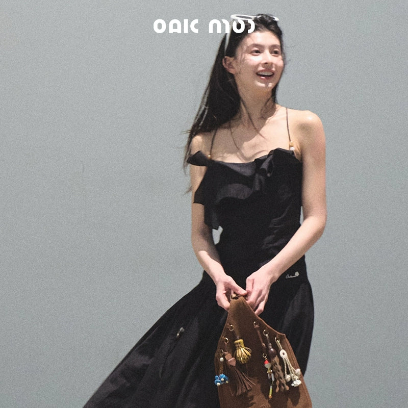 Summer Ruffled Camisole Skirt Set-Up