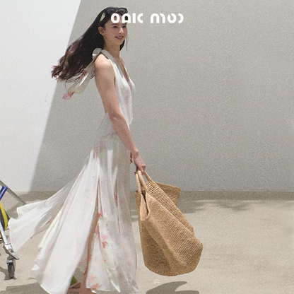 Summer Serenity Halter Dress