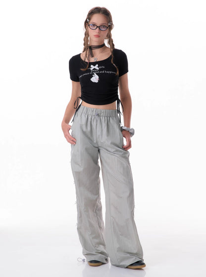 American-Style Wide-Leg Pants