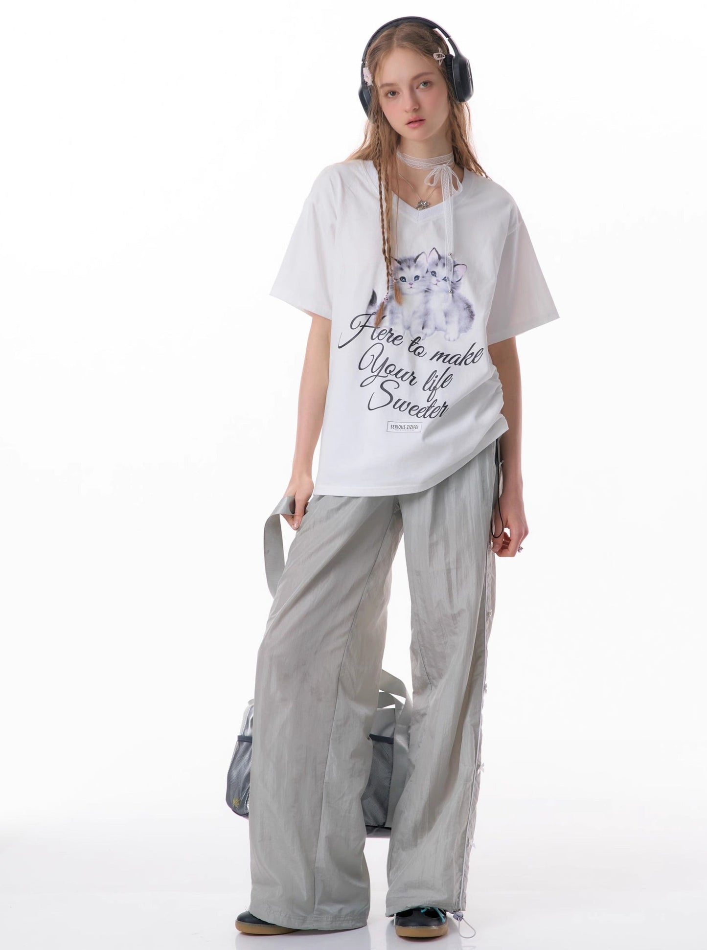 American-Style Wide-Leg Pants