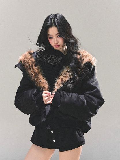 Hepburn-Style Quilted Winter Coat