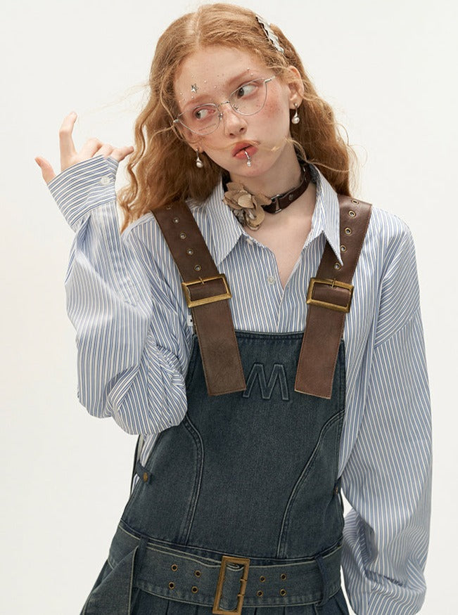 Vintage Denim Short Slip Dress