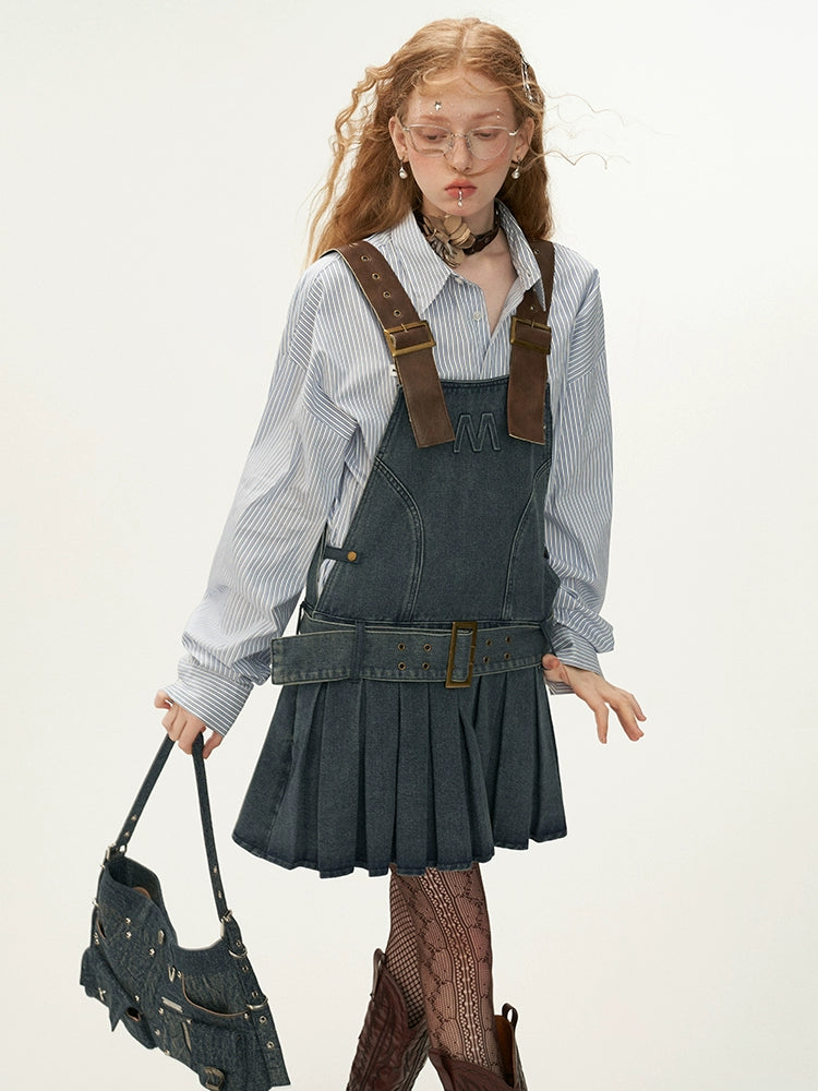 Vintage Denim Short Slip Dress