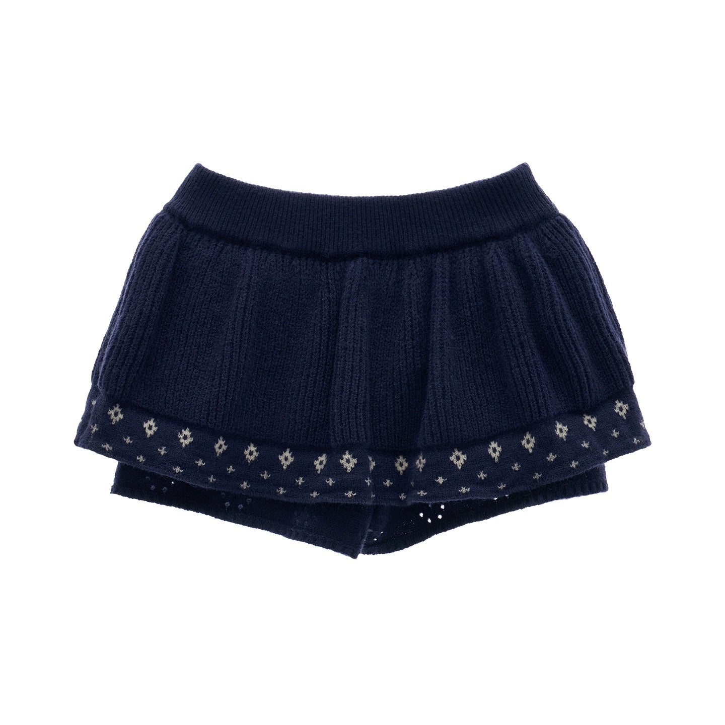 星形提花毛衣上衣套装