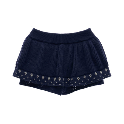 星形提花毛衣上衣套装