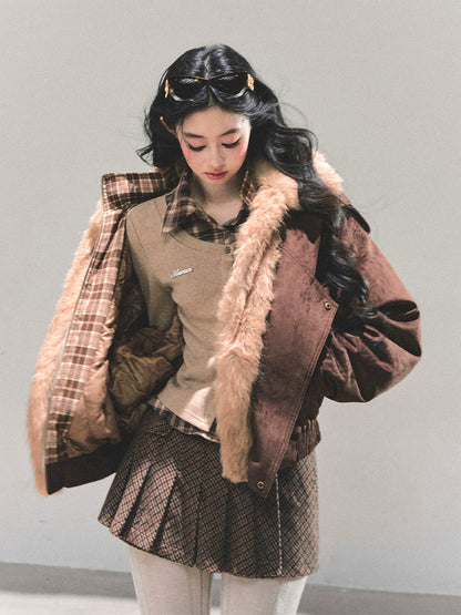 Plaid Padded Cotton Jacket