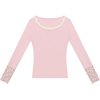 Leopard Print Knitted Sweater