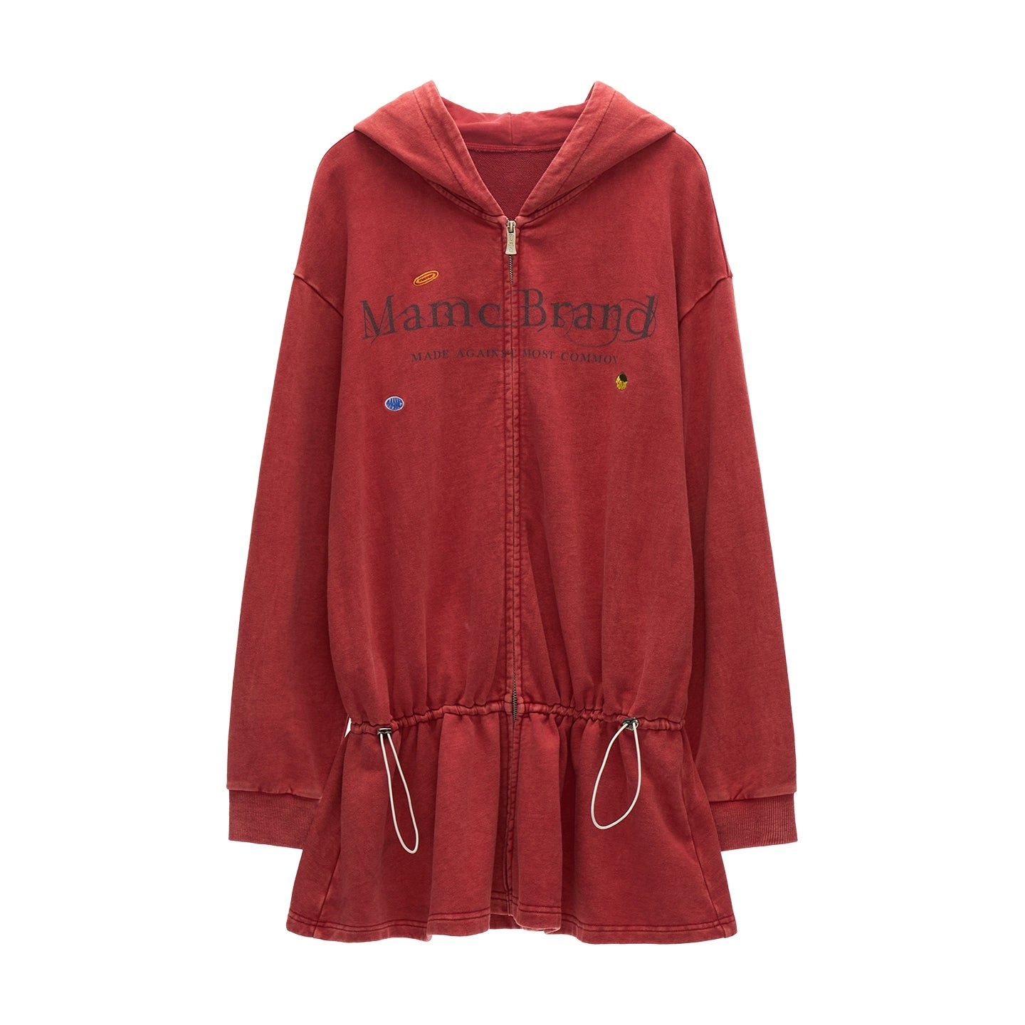 Autumn Logo Hooded Zipper Dress