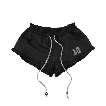 Ruffle Strappy Shorts Pants