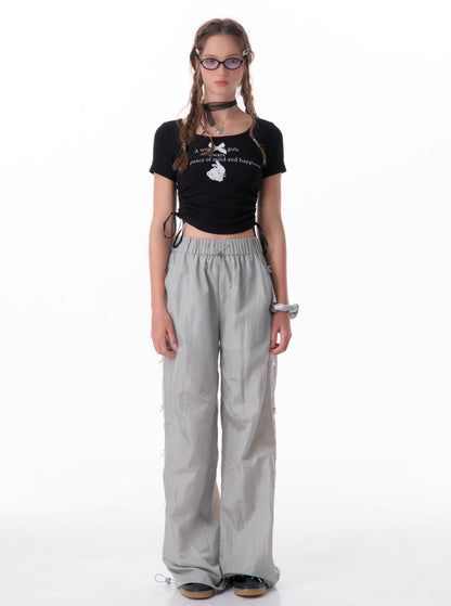 American-Style Wide-Leg Pants
