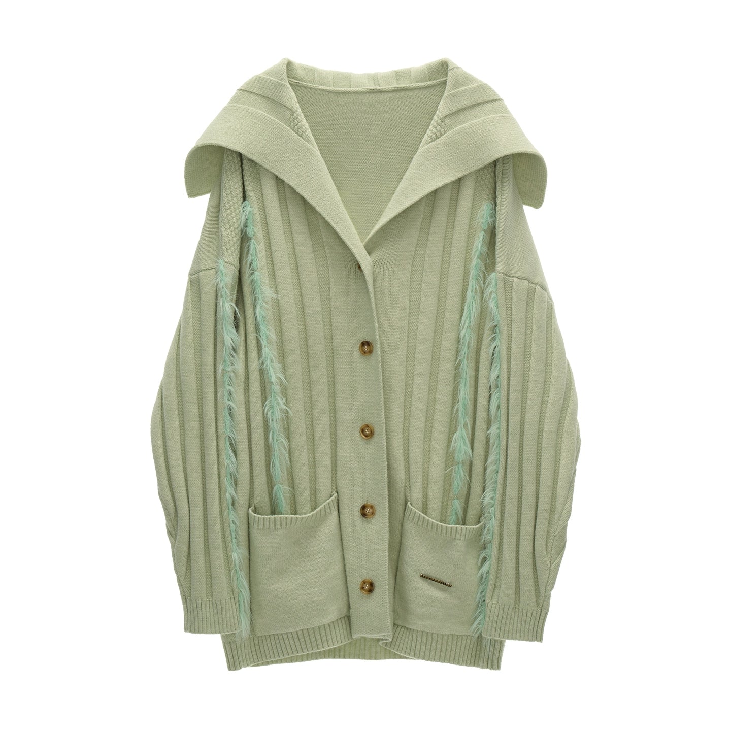 Lapel Knitted Loose Sweater Jacket