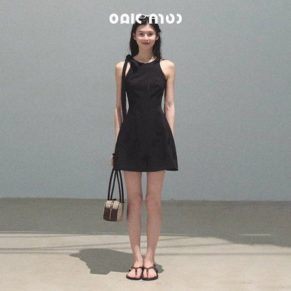 Summer Stars Floral Ribbon Racer Dress