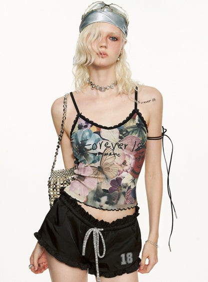 Collage Pattern Sleeveless Top