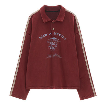 American Style Polo Sweatshirt