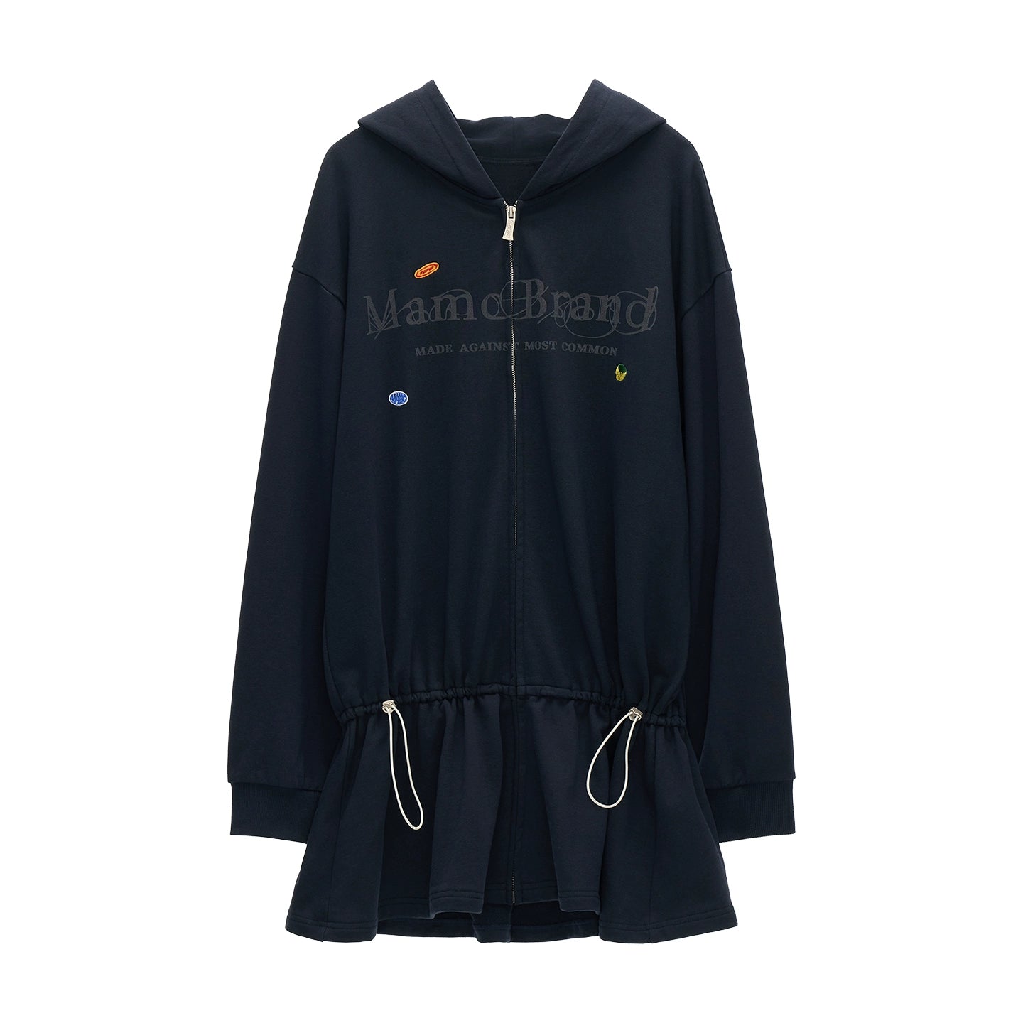 Autumn Logo Hooded Zipper Dress