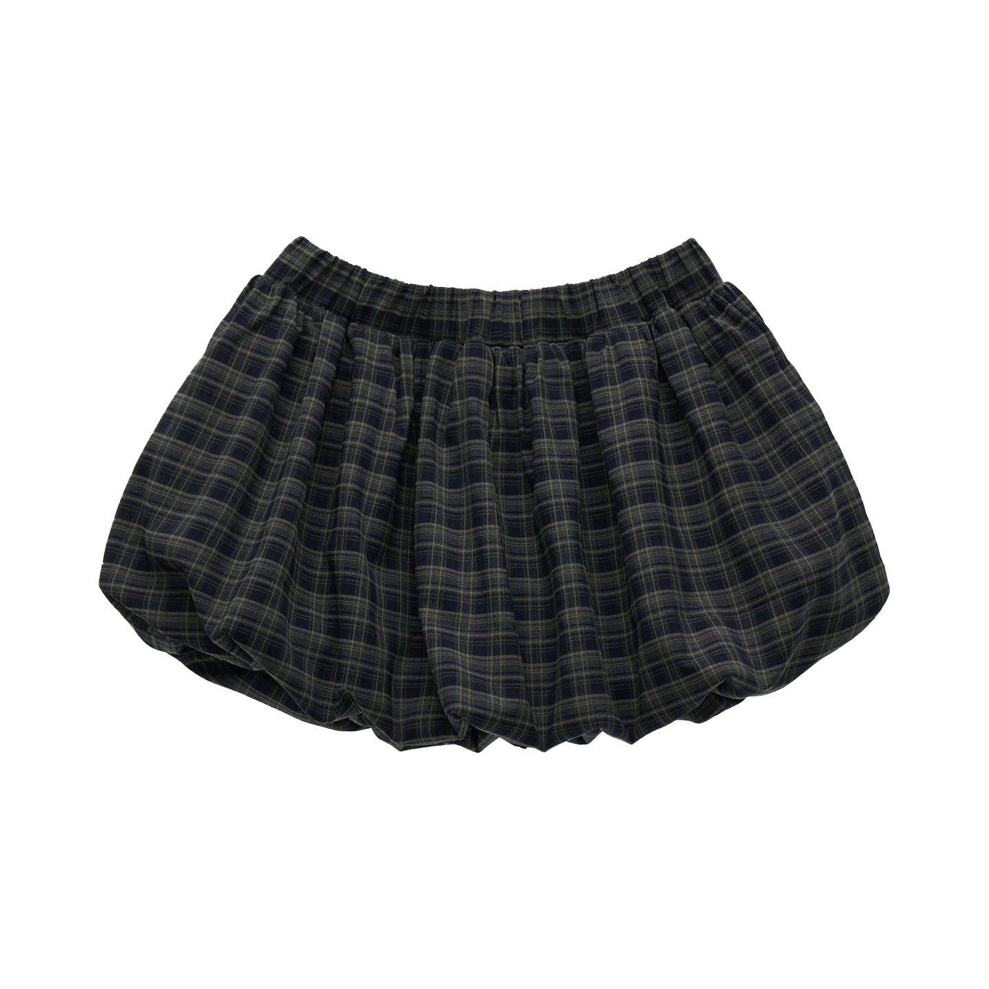 Plaid Lace-Up Blouse Set-Up