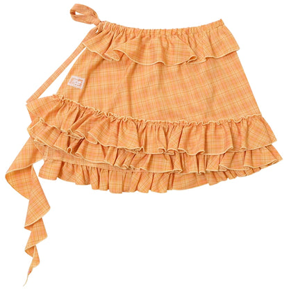 Irregular Pleated Lace Dress