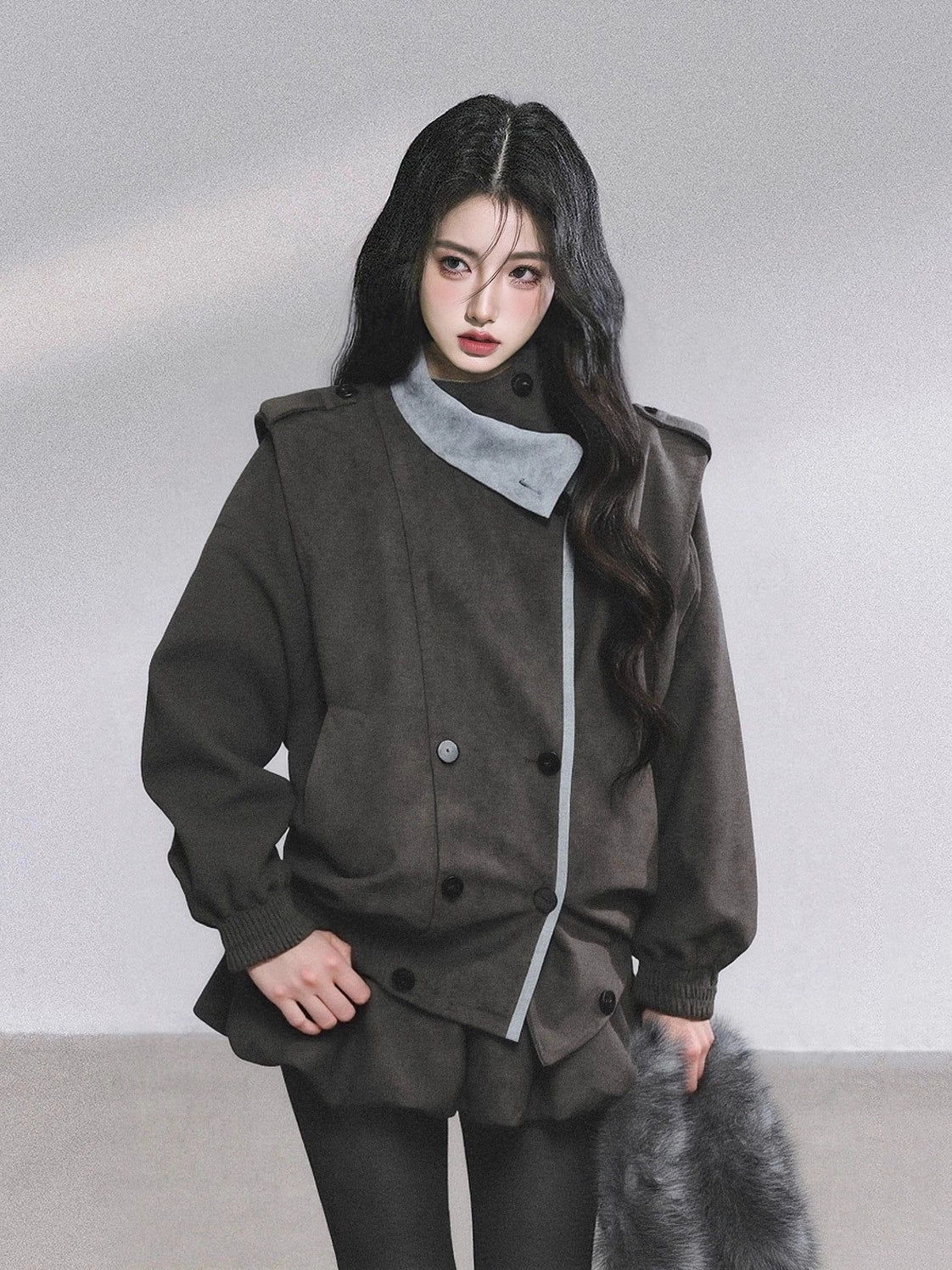 French Autumn Blazer Suit Set-Up