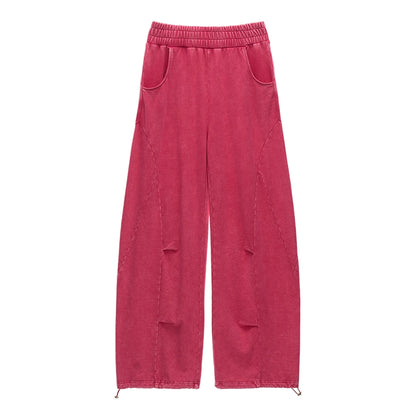 Luxe Loose-Leg Sports Pants