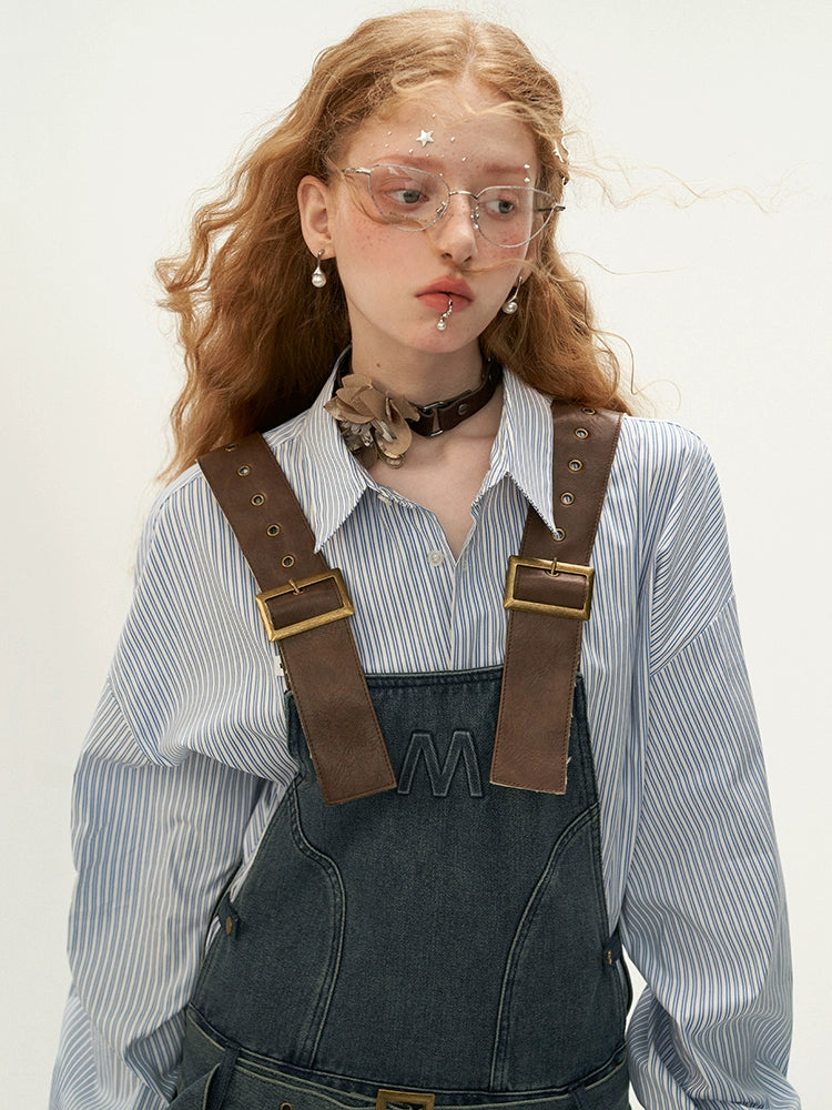 Vintage Denim Short Slip Dress