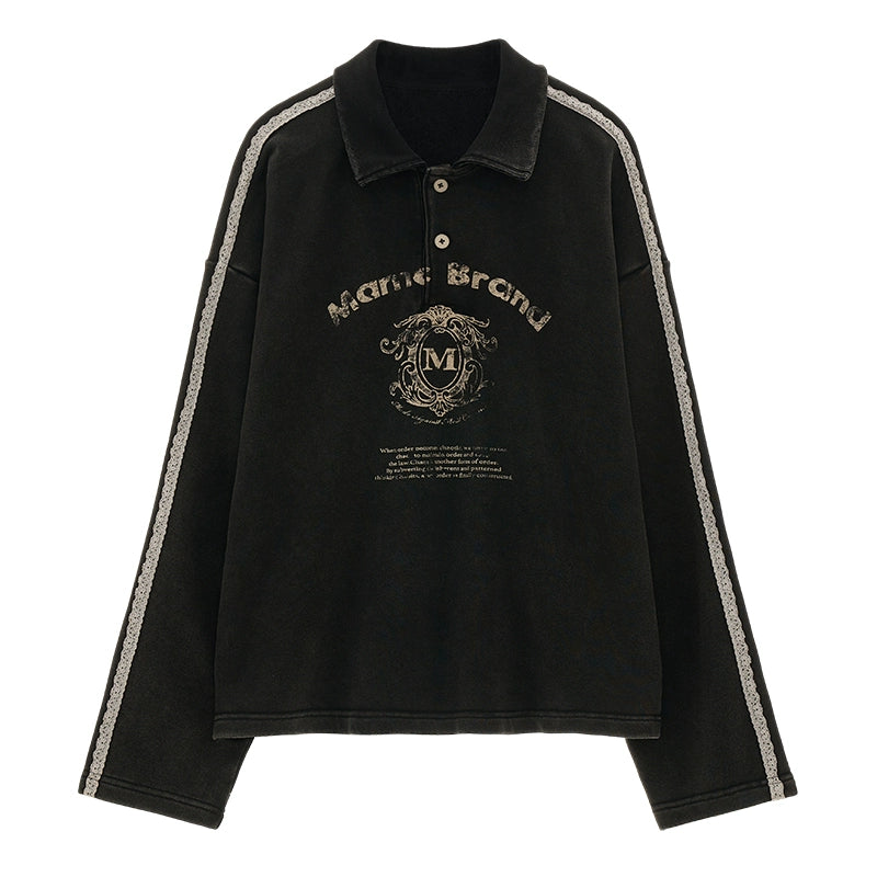 American Style Polo Sweatshirt