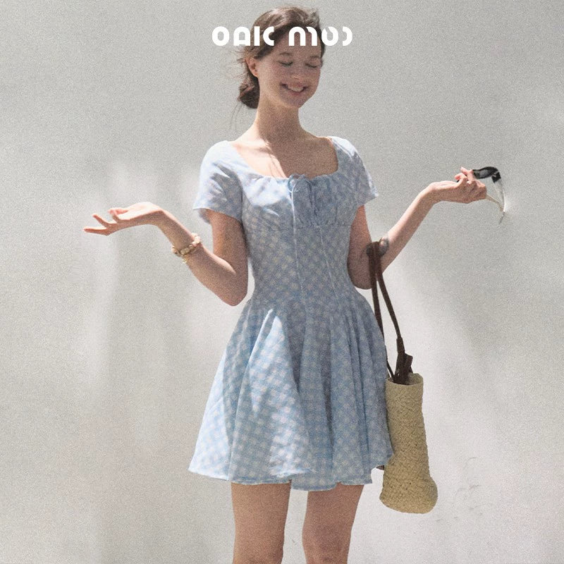 Sweet Bow Tie Mini Dress