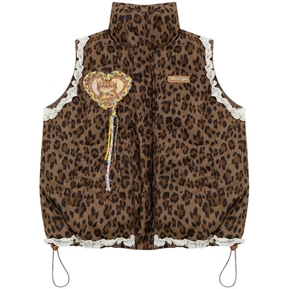 秋季豹纹蕾丝外套