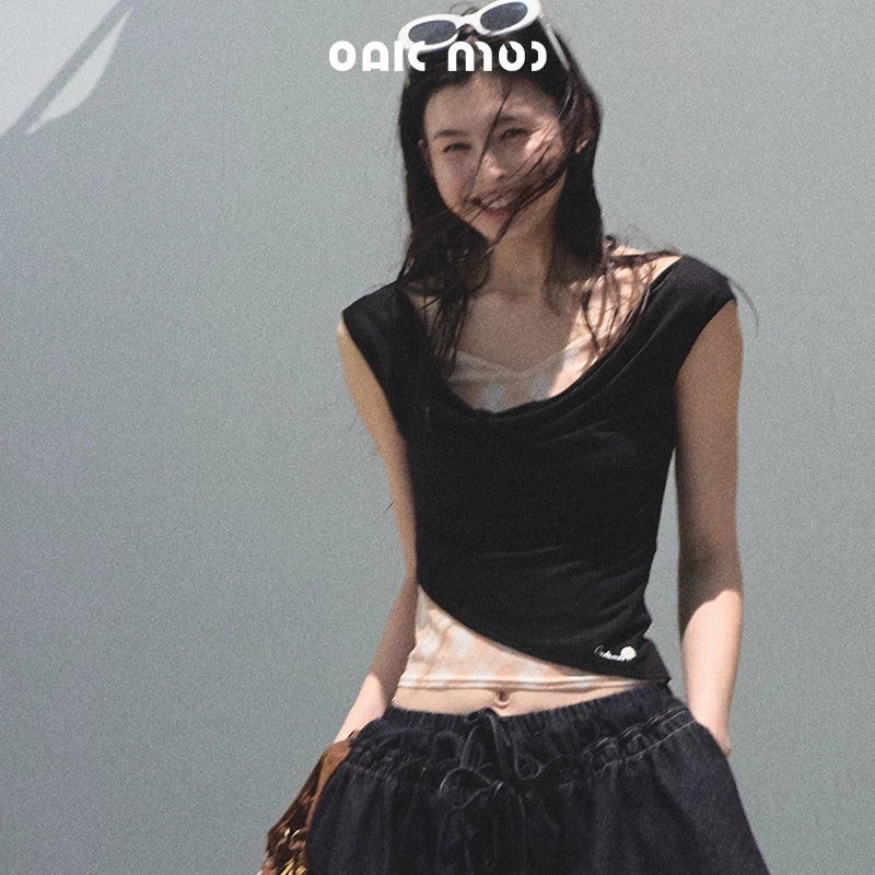 Rising Check Slim-Fit T-Shirt