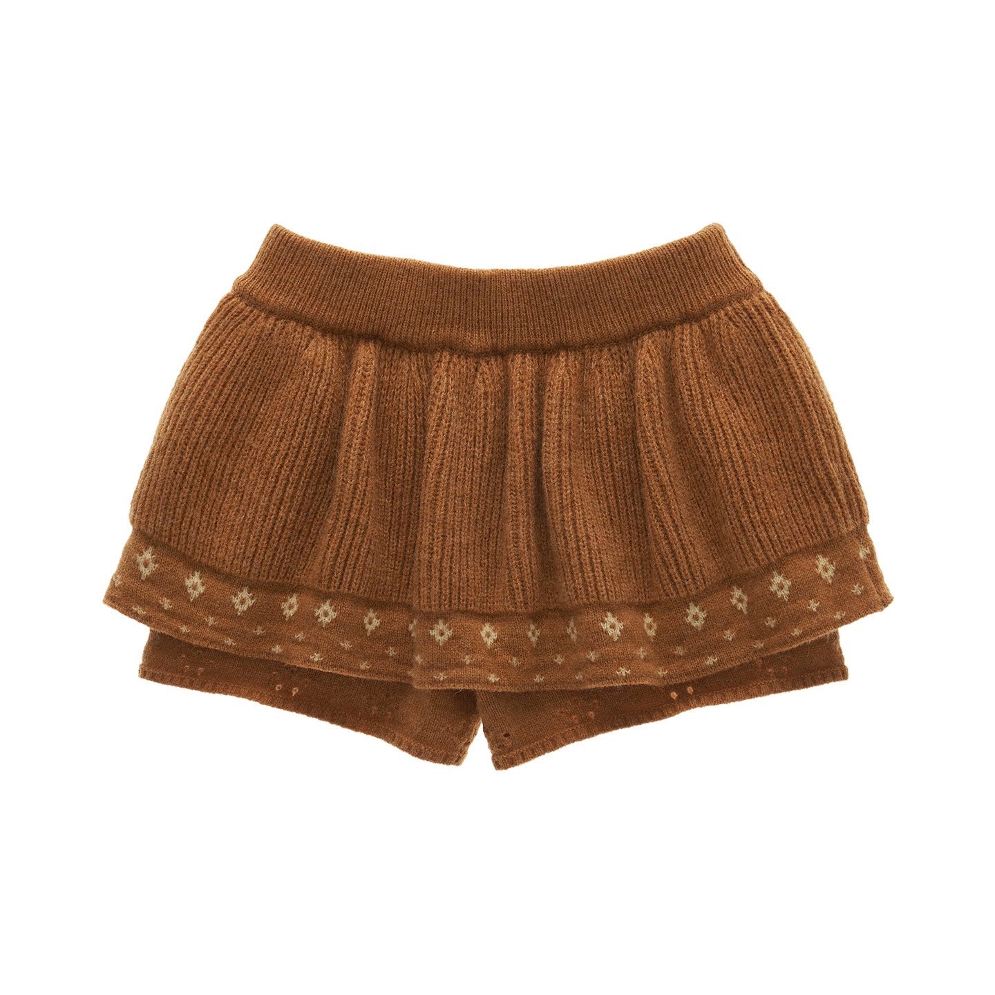 星形提花毛衣上衣套装