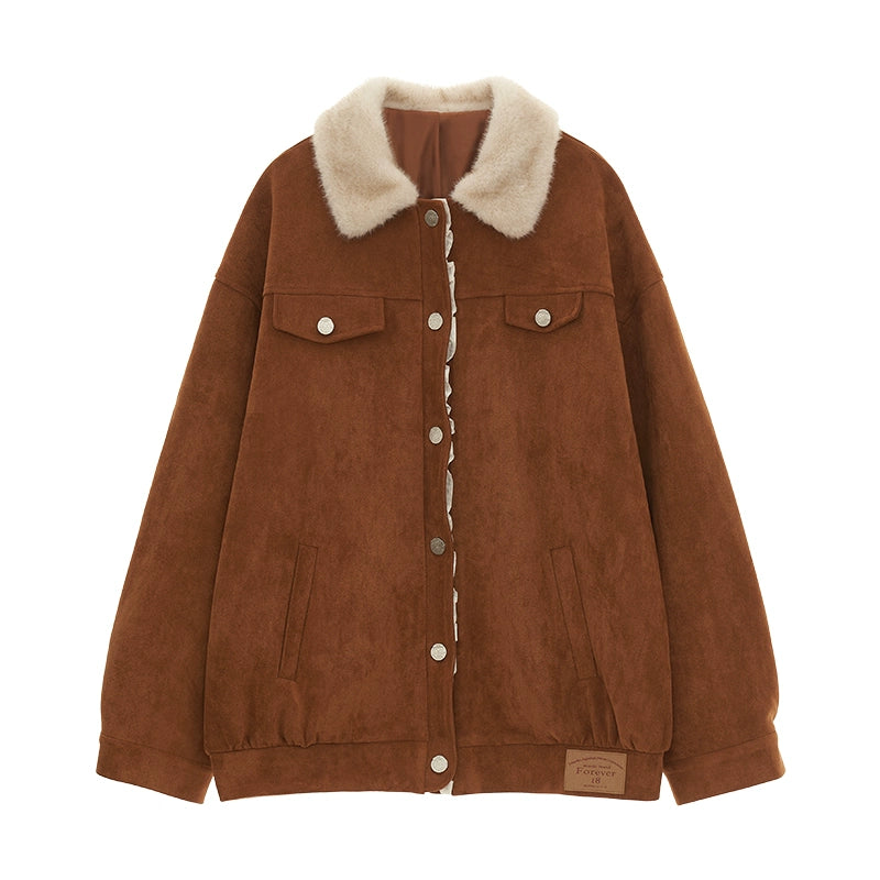 Vintage Suede Saede Jacket Lace Skirt Set-Up