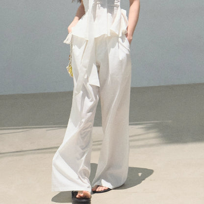 Eternal River Bandeau Top Wide-Leg Trousers Set-Up