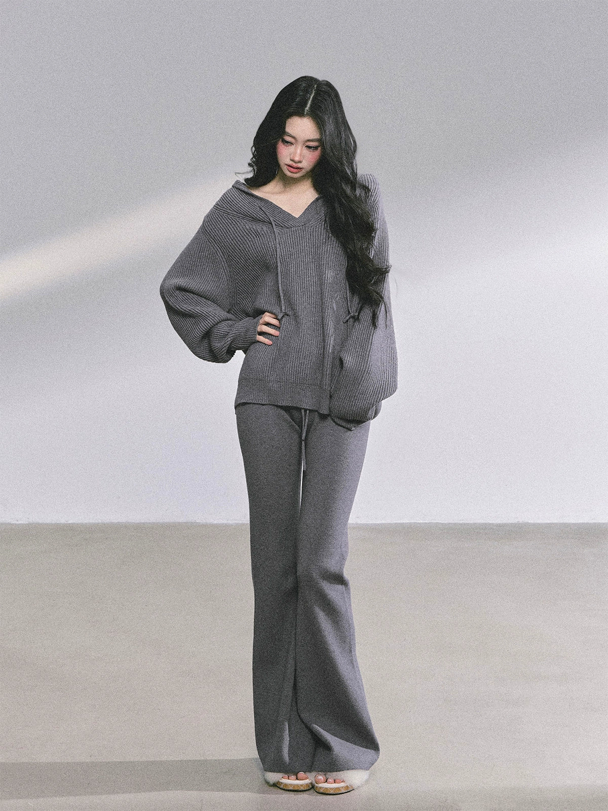 Lazy Style Knitted Suit Set-Up